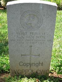 Dar Es Salaam War Cemetery - Van Wijk, A J